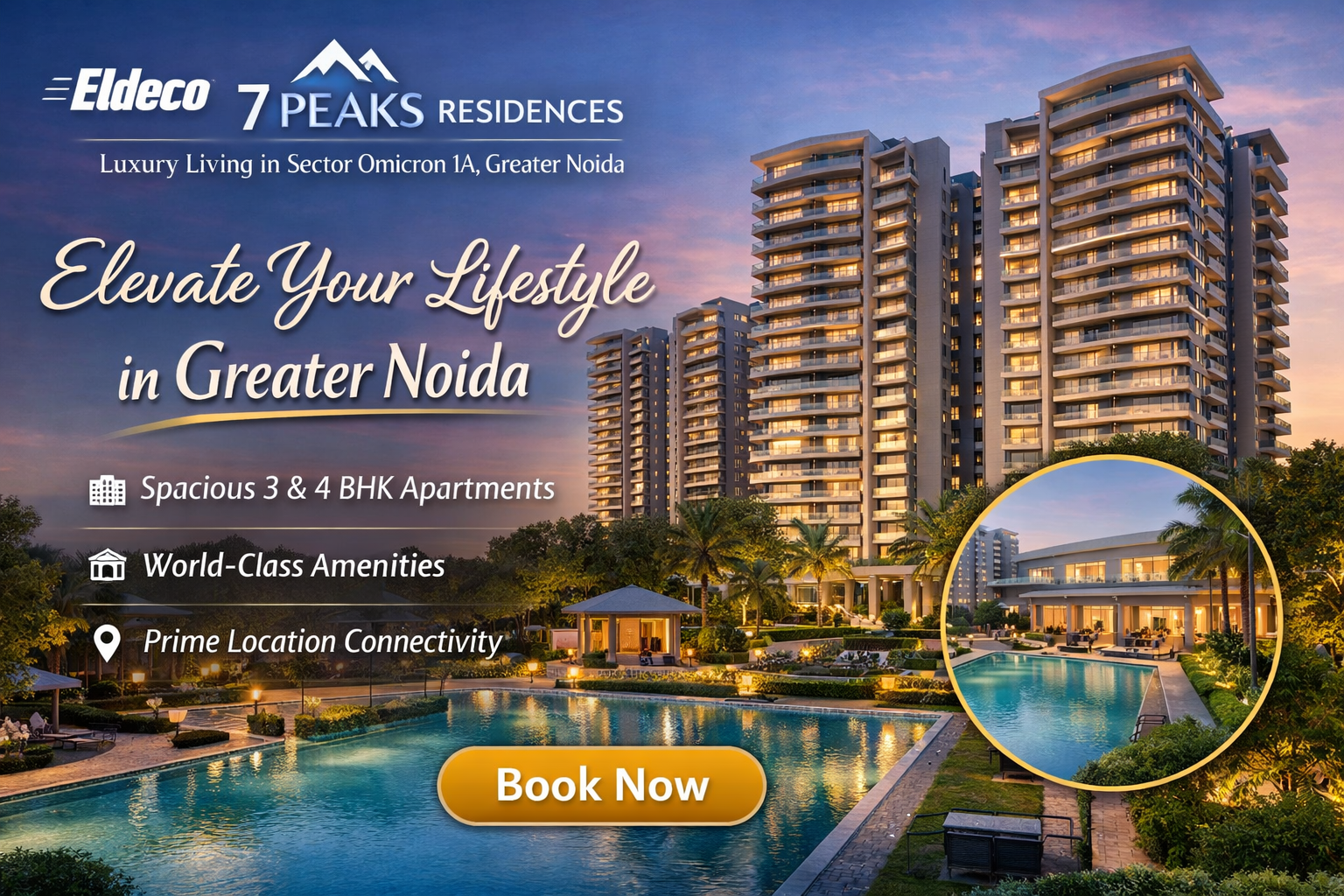 You are currently viewing Eldeco 7 Peaks Residences: Where Modern Luxury Meets Peaceful Living in Greater Noida